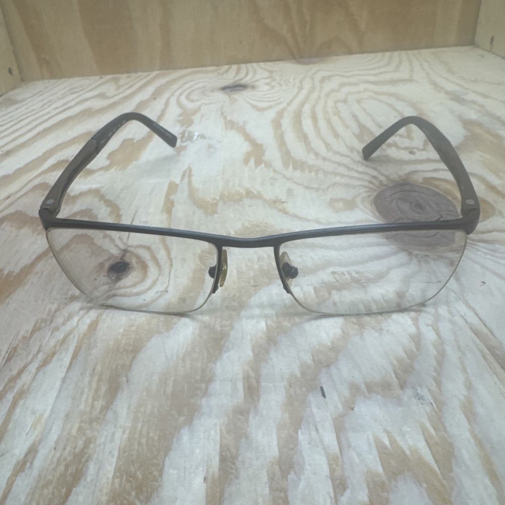 Oga Morel Men's Eyeglass Frames 100560 Brown Copper 56-17-145 France‎ Rectangle